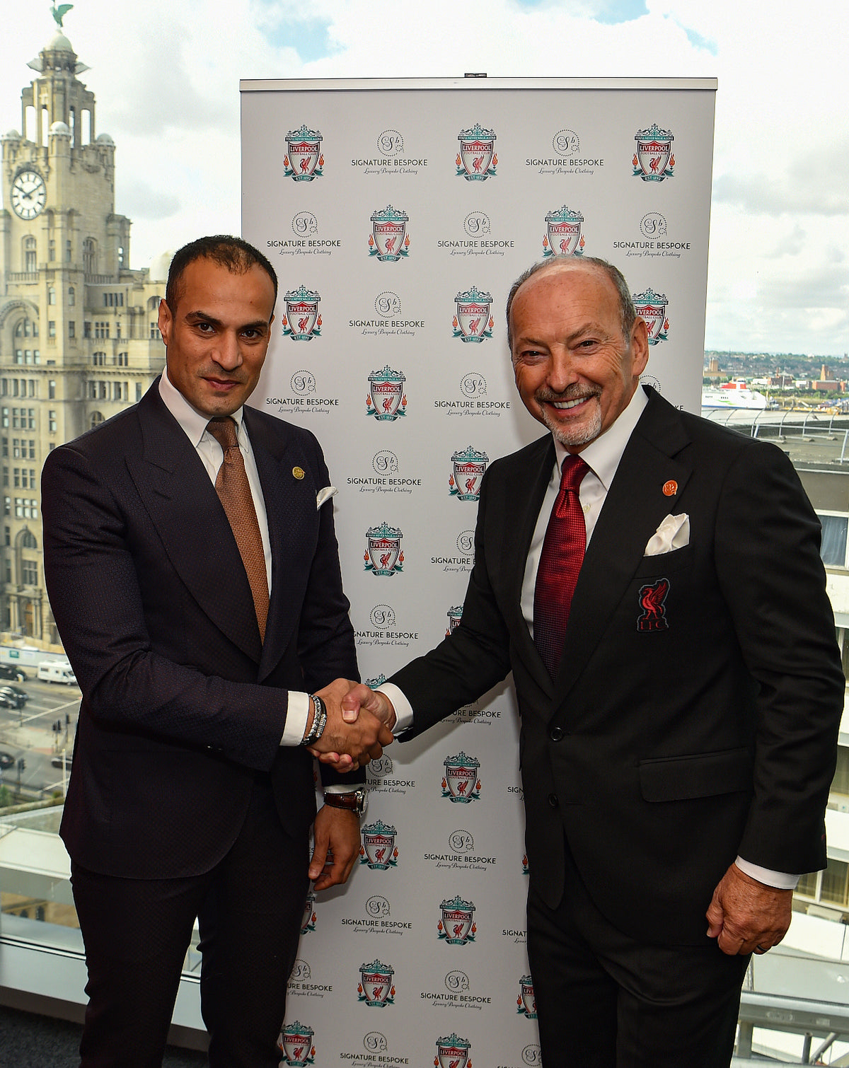 Mo Adass marking Signature Bespoke becoming Official Bespoke Tailor to Liverpool Football Club